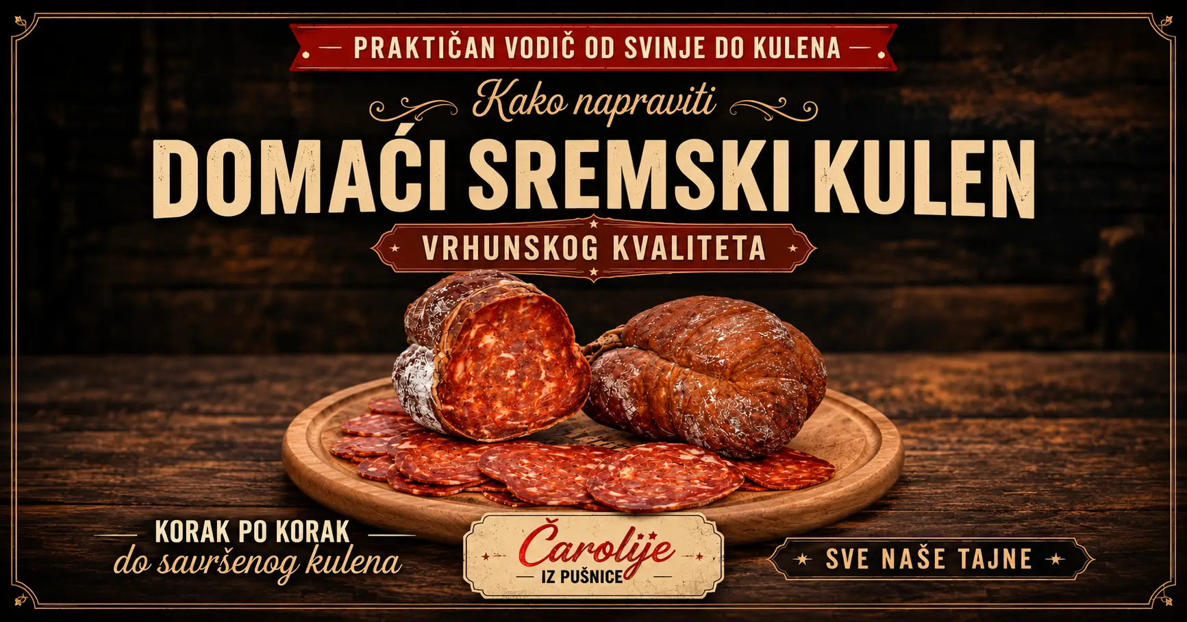 Praktičan vodič -Kako napraviti domaći sremski kulen