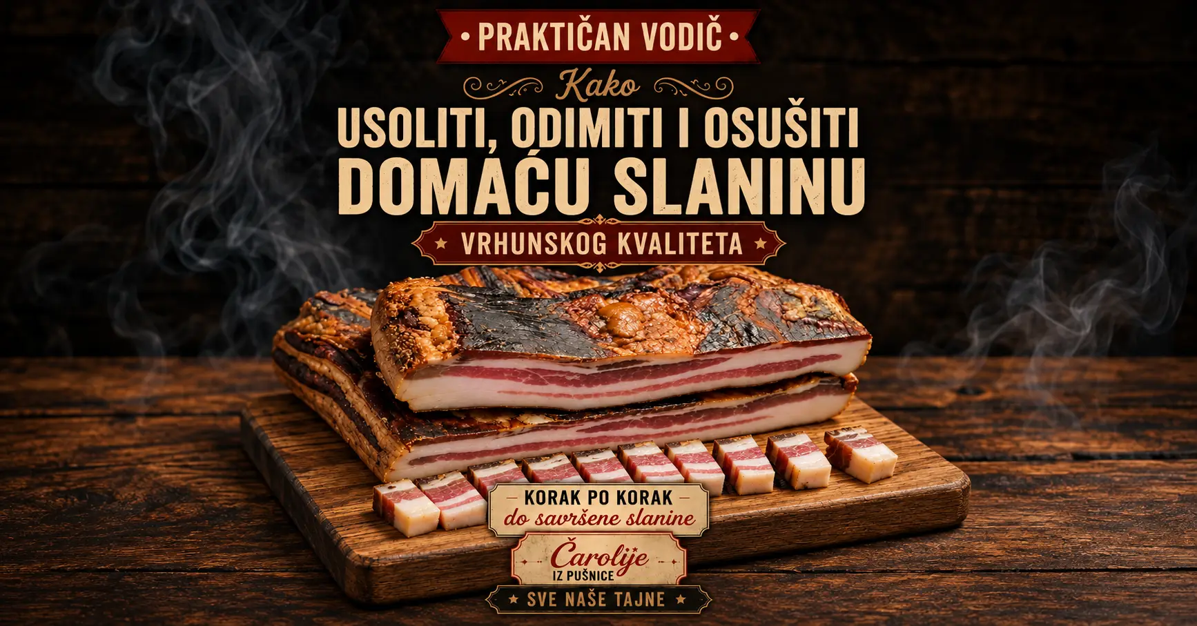 Praktični vodič – Kako usoliti, odimiti i osušiti domaću slaninu